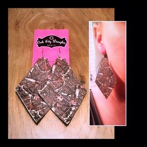 Camo Earrings! Light weight and handmade!